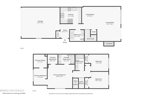 Floorplan - 7300 Clairborne Dr, Anchorage, AK 99502 photo 2 of 2