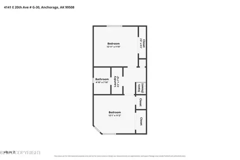 Floorplan - 4141 E 20th Ave # G30, Anchorage, AK 99508 photo 3 of 3