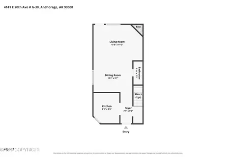 Floorplan - 4141 E 20th Ave # G30, Anchorage, AK 99508 photo 2 of 3