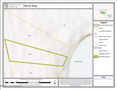 L18b No Road Hewitt-whiskey Lake, Skwentna, AK 99667