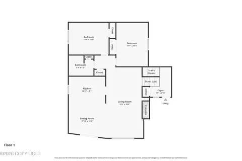 Floorplan - 24419 Thunderbird Dr, Chugiak, AK 99567 photo 2 of 3