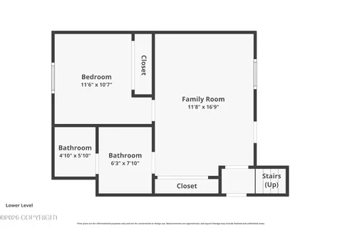 Floorplan - 24419 Thunderbird Dr, Chugiak, AK 99567 photo 3 of 3