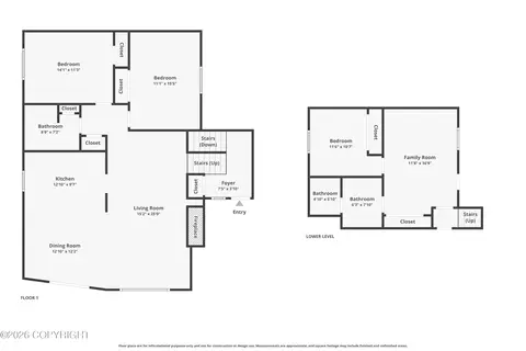 Floorplan - 24419 Thunderbird Dr, Chugiak, AK 99567 photo 1 of 3