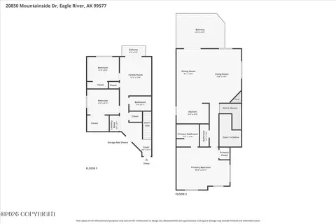 Floorplan - 20850 Mountainside Dr, Eagle River, AK 99577 photo 1 of 1