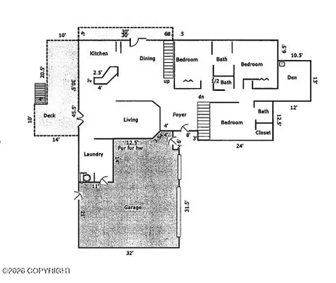 Floorplan - 10121 Middlerock Rd, Anchorage, AK 99507 photo 1 of 4