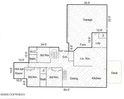 Floorplan - 10121 Middlerock Rd, Anchorage, AK 99507 photo 2 of 4
