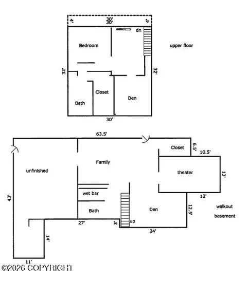 Floorplan - 10121 Middlerock Rd, Anchorage, AK 99507 photo 4 of 4
