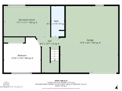 Floorplan - 17507 Kantishna Rd, Eagle River, AK 99577 photo 3 of 3