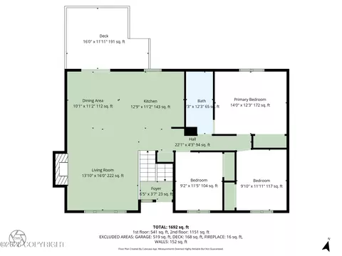 Floorplan - 17507 Kantishna Rd, Eagle River, AK 99577 photo 2 of 3