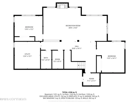 Floorplan - 17201 Yellowstone Dr, Eagle River, AK 99577 photo 1 of 4