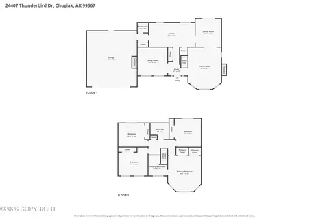 Floorplan - 24407 Thunderbird Dr, Chugiak, AK 99567 photo 3 of 3