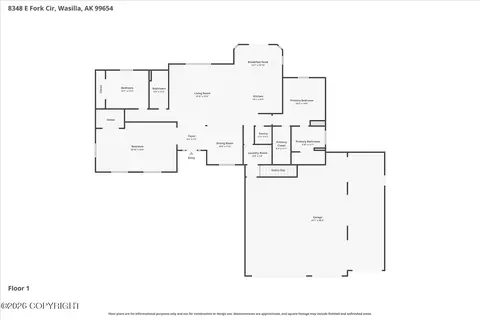 Floorplan - 8348 E Fork Cir, Wasilla, AK 99654 photo 1 of 1