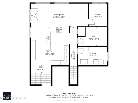 Floorplan - 3831 Harca St, Eagle River, AK 99577 photo 2 of 3