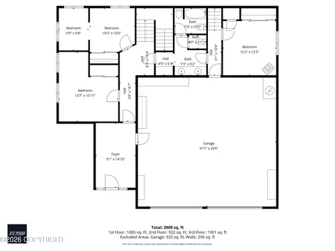 Floorplan - 3831 Harca St, Eagle River, AK 99577 photo 1 of 3