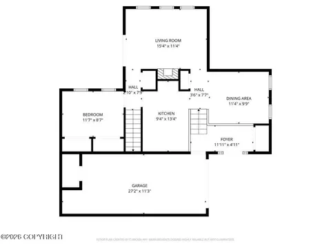 Floorplan - 100 Bunnell St # 8A, Anchorage, AK 99508 photo 1 of 3