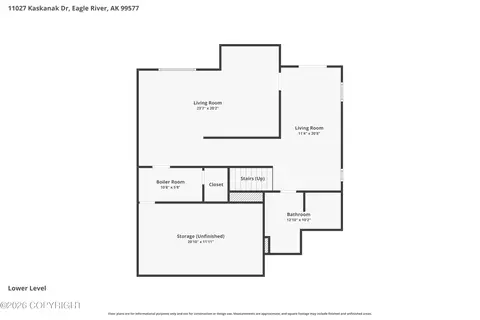Floorplan - 11027 Kaskanak Dr, Eagle River, AK 99577 photo 2 of 2