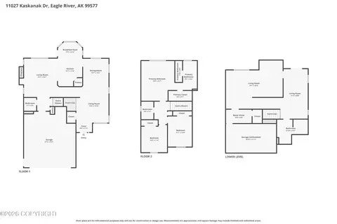 Floorplan - 11027 Kaskanak Dr, Eagle River, AK 99577 photo 1 of 2