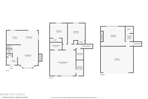 Floorplan - 9605 St George Cir, Eagle River, AK 99577 photo 3 of 3