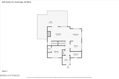 Floorplan - 8201 Robert Dr, Anchorage, AK 99516 photo 3 of 4