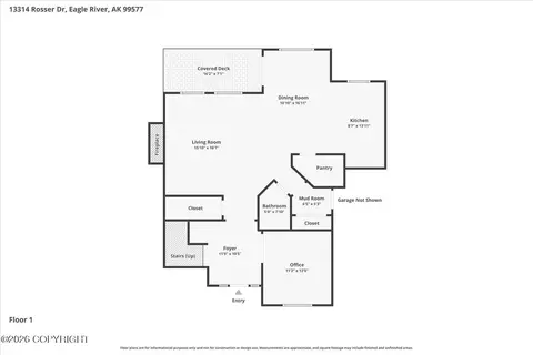 Floorplan - 13314 Rosser Dr, Eagle River, AK 99577 photo 5 of 6