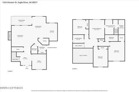 Floorplan - 13314 Rosser Dr, Eagle River, AK 99577 photo 4 of 6