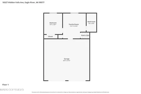 Floorplan - 18327 Hidden Falls Ave, Eagle River, AK 99577 photo 2 of 3