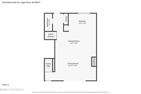 Floorplan - 20143 Riverside Dr # 4A, Eagle River, AK 99577 photo 2 of 3