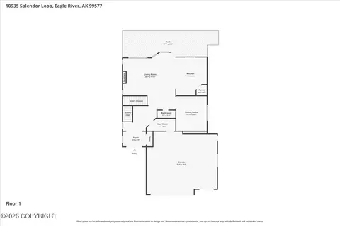 Floorplan - 10935 Splendor Loop, Eagle River, AK 99577 photo 1 of 2