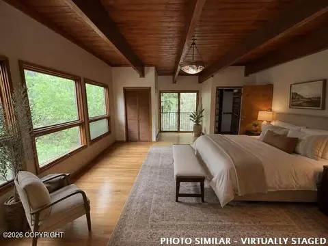Bedroom - 22221 Eagle River Rd, Eagle River, AK 99577 photo 11 of 12