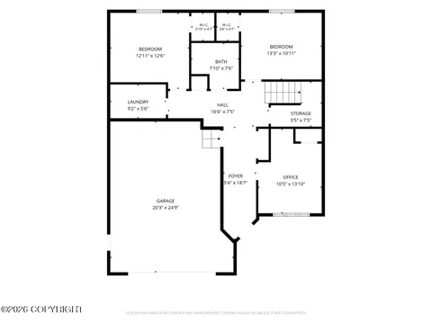 Floorplan - 4431 E Cobblestone Dr, Wasilla, AK 99654 photo 1 of 3