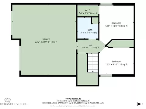Floorplan - 9309 Hall Cir, Eagle River, AK 99577 photo 3 of 6