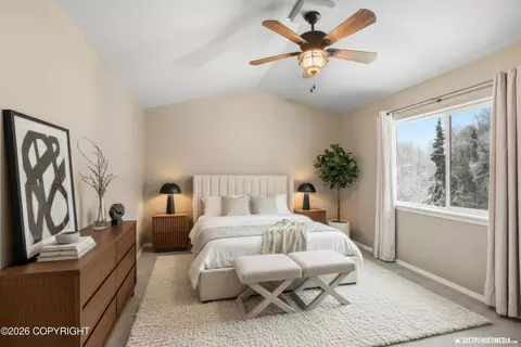 Bedroom - 20573 Mountain Vista Dr, Eagle River, AK 99577 photo 7 of 9
