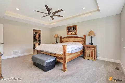 Bedroom - 8787 E Windy Woods Loop, Palmer, AK 99645 photo 2 of 9