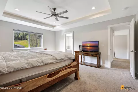 Bedroom - 8787 E Windy Woods Loop, Palmer, AK 99645 photo 3 of 9