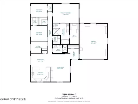 Floorplan - 11244 Fireball St, Eagle River, AK 99577 photo 1 of 2