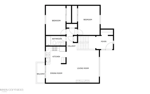 Floorplan - 1935 Orca Pl, Anchorage, AK 99501 photo 2 of 3