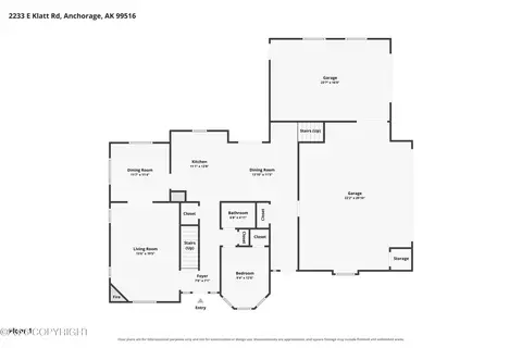 Floorplan - 2233 E Klatt Rd, Anchorage, AK 99516 photo 1 of 3