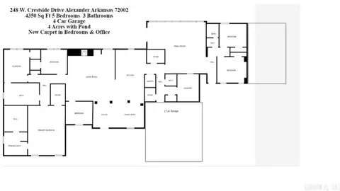 Floorplan - 248 W Crestside Dr, Alexander, AR 72002 photo 1 of 1