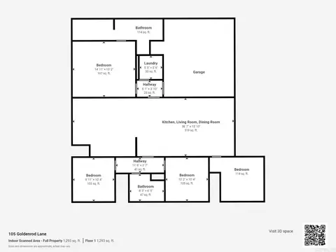 Floorplan - 105 Goldenrod Ln, Beebe, AR 72012 photo 1 of 2