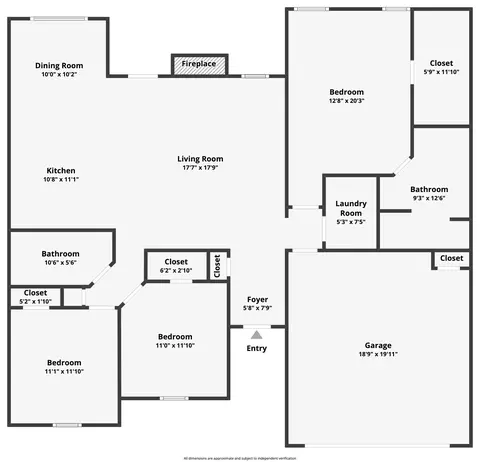 Floorplan - 45 Wellswood Dr, Greenbrier, AR 72058 photo 1 of 1