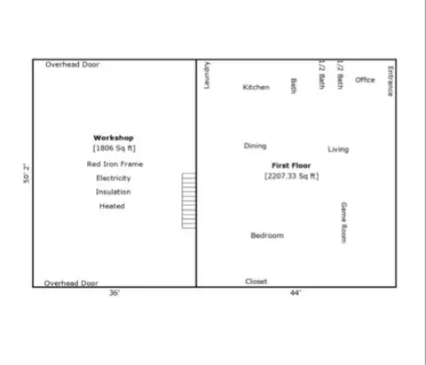Floorplan - 7234 Hwy 62 E, Glencoe, AR 72539 photo 1 of 2