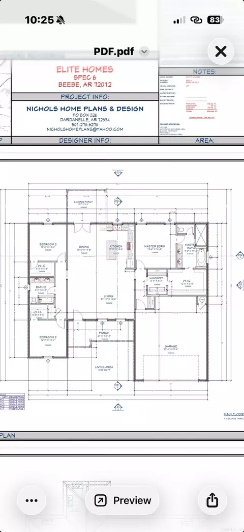 Floorplan - 114 Michael Dr, Beebe, AR 72012 photo 1 of 1