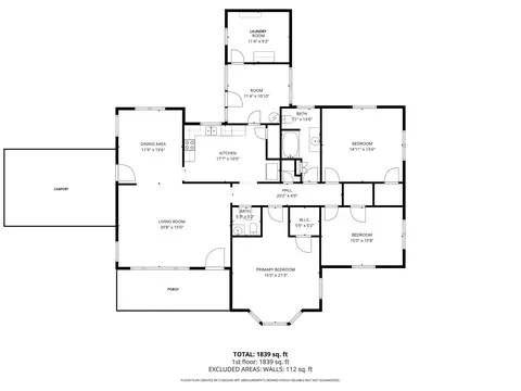 Floorplan - 617 Ash Flat Dr, Ash Flat, AR 72513 photo 1 of 1