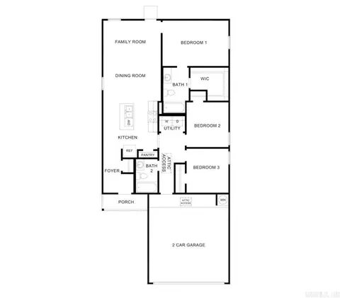 Floorplan - 351 Moonlight Graham Blvd, Ward, AR 72176 photo 1 of 1