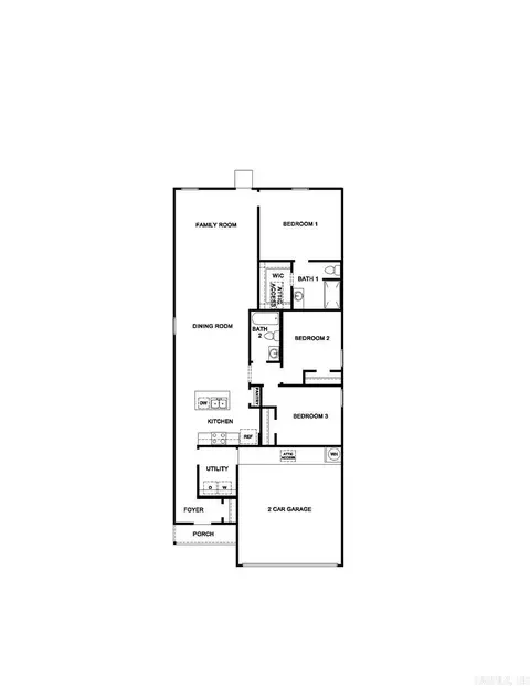 Floorplan - 381 Moonlight Graham Blvd, Ward, AR 72176 photo 1 of 1