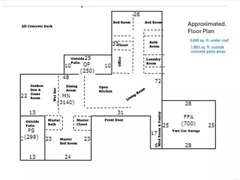 Floorplan - 8408 Griggs Rd, Pine Bluff, AR 71603 photo 1 of 1