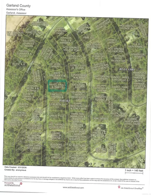 0000 Telon Way, Hot Springs Village, AR 71909