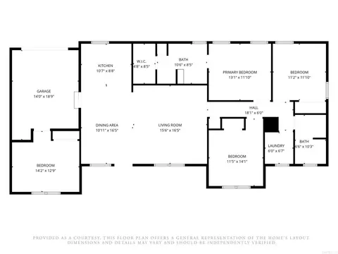 Floorplan - 414 Carpenter Rd, Thayer, MO 65791 photo 1 of 1