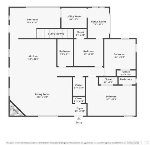 Floorplan - 313 Beatrice St, Thayer, MO 65791 photo 1 of 3