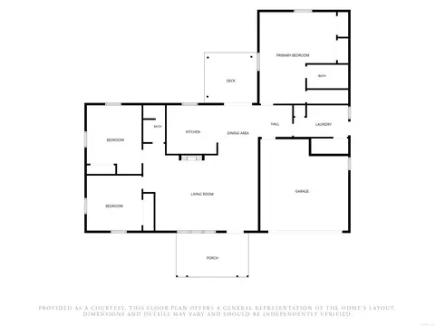 Floorplan - 444 Monroe St, Thayer, MO 65791 photo 1 of 1